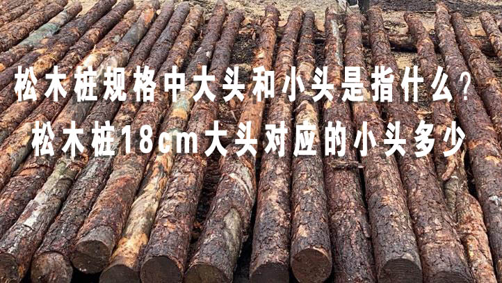 松木樁規(guī)格中大頭和小頭是指什么？松木樁18cm大頭對應(yīng)的小頭多少